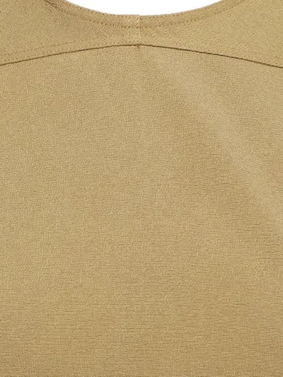 Pre-owned Rick Owens Sleeveless Asymmetric Midi Dress In Neutral