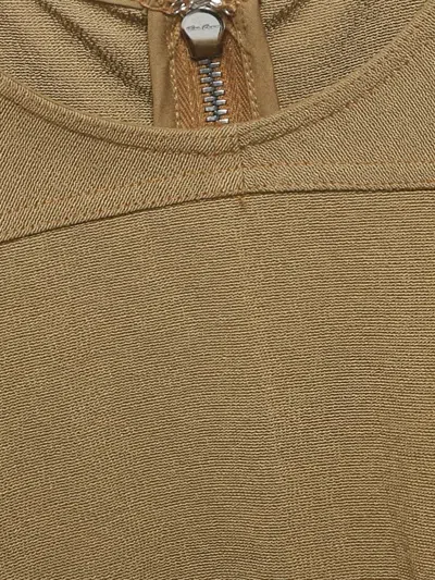 Pre-owned Rick Owens Sleeveless Asymmetric Midi Dress In Neutral