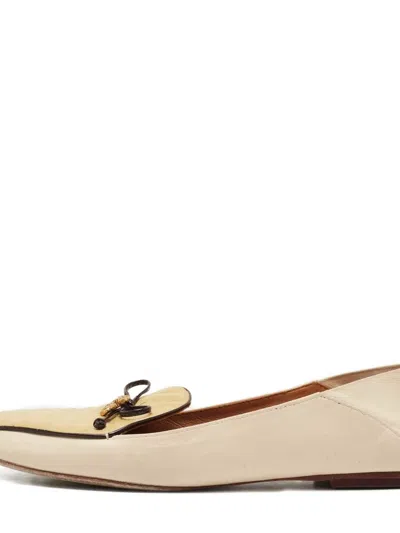 Pre-owned Tory Burch 761576 Beige In Neutral