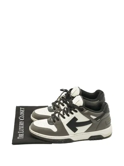 Pre-owned Off-white Out Of Office Leather Sneakers In White