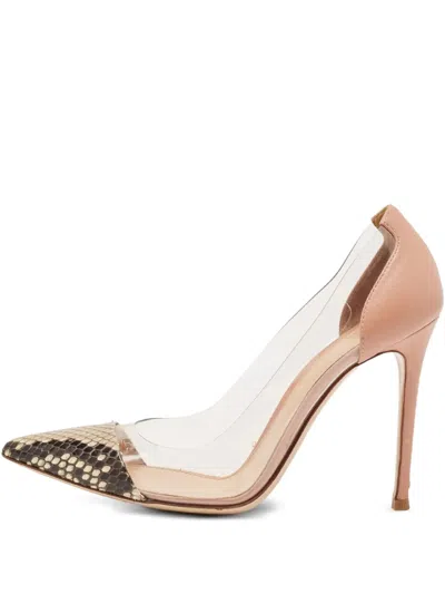 Pre-owned Gianvito Rossi Plexi Pumps In Neutral