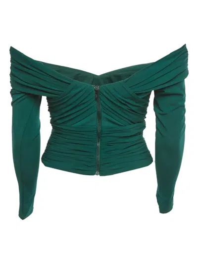 Pre-owned Self-portrait Crossover Top In Blue