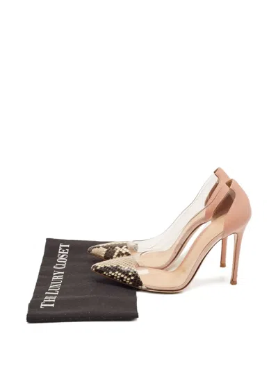 Pre-owned Gianvito Rossi Plexi Pumps In Neutral