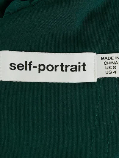 Pre-owned Self-portrait Crossover Top In Blue