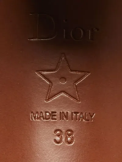 Pre-owned Dior Strap Leather Sandals In Neutral