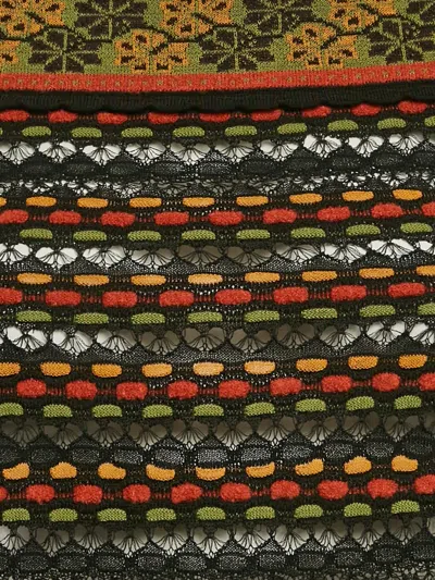 Pre-owned Missoni Floral Print Knit Sweater In Green