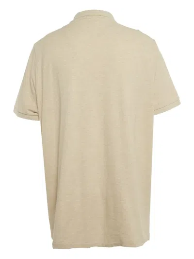 Pre-owned Polo Ralph Lauren Cotton Logo Polo Shirt In Neutral