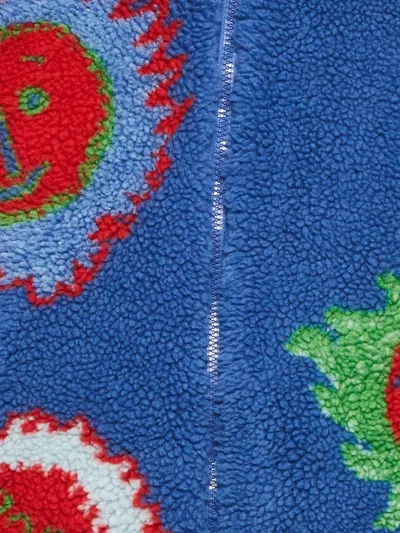 Pre-owned Louis Vuitton Fleece Zip-up Jacket In Blue