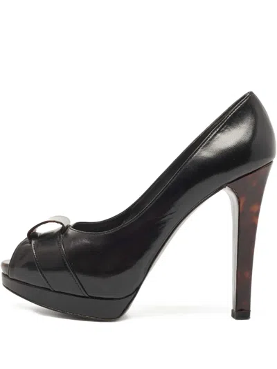 Pre-owned Stuart Weitzman 130mm Leather Pumps In Black