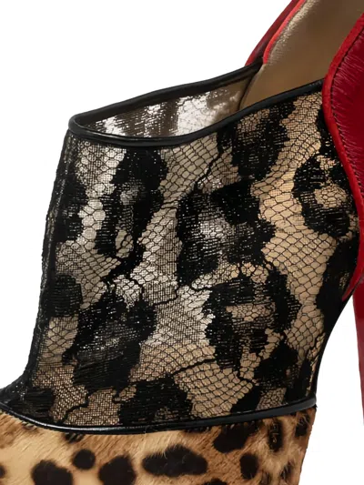 Pre-owned Christian Louboutin 150mm Aeronotoc Ankle Boots In Multi