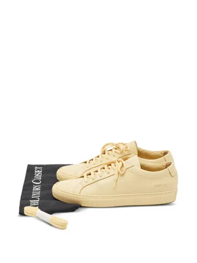 Pre-owned Common Projects Achilles Leather Sneakers In Neutral