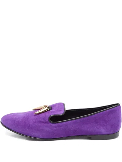 Pre-owned Giuseppe Zanotti Vintage Kevin Suede Pumps In Purple
