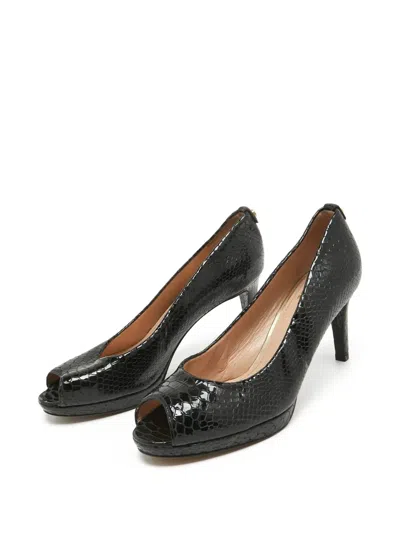 Pre-owned Stuart Weitzman 95mm Leather Heeled Pumps In Black
