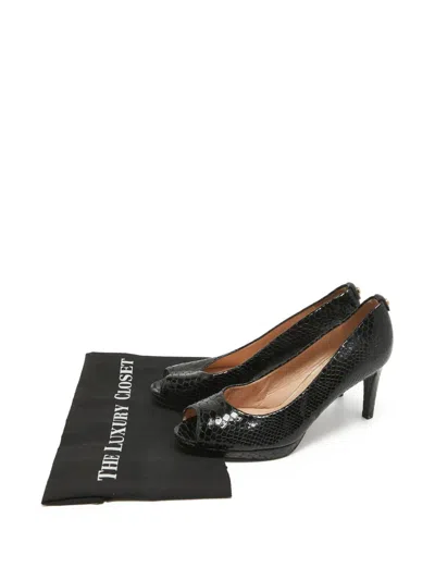 Pre-owned Stuart Weitzman 95mm Leather Heeled Pumps In Black