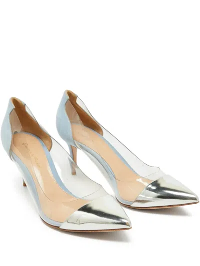 Pre-owned Gianvito Rossi 110mm Plexi Pumps In Silver