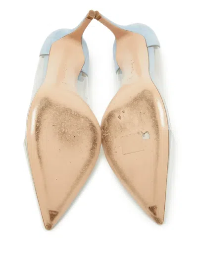 Pre-owned Gianvito Rossi 110mm Plexi Pumps In Silver