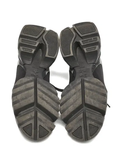 Pre-owned Dior Logo-embossed Sneakers In Black