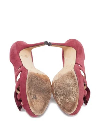 Pre-owned Jimmy Choo 130mm Taja Pumps In Purple