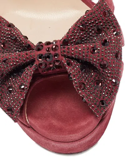 Pre-owned Jimmy Choo 130mm Taja Pumps In Purple