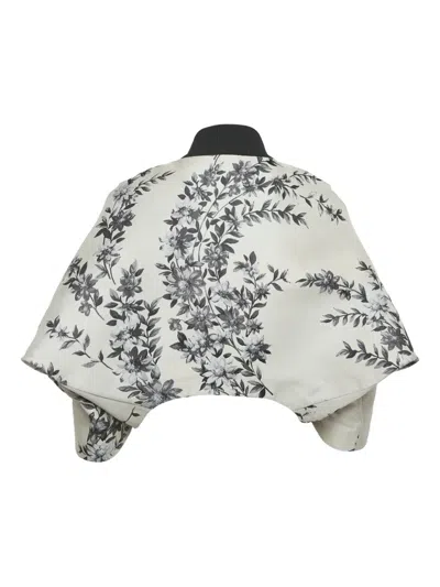 Pre-owned Fendi Jacquard Floral Jacket In Neutral