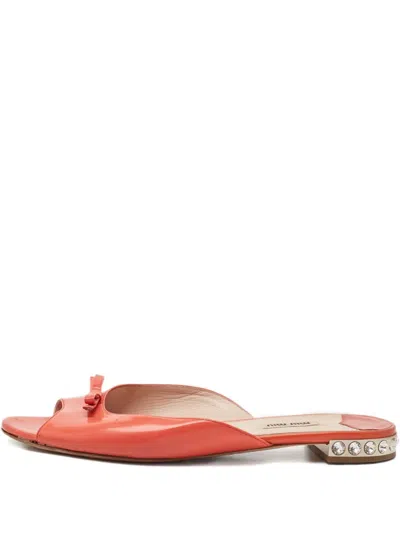 Pre-owned Miu Miu 1138999 Orange