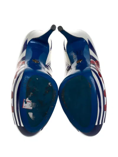 Pre-owned Loriblu 2024 140mm Platform Pumps In Red