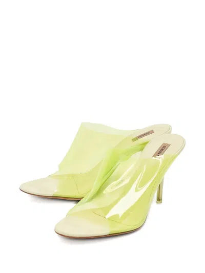 Pre-owned Adidas Originals 110mm Translucent Sandals In Green