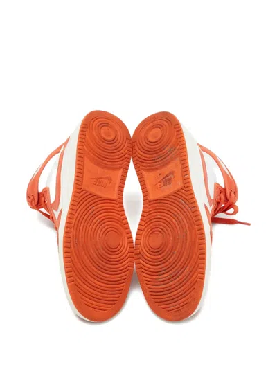 Pre-owned Jordan Air  1 Leather Sneakers In Orange