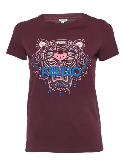 Pre-owned Kenzo Logo-print T-shirt In Red