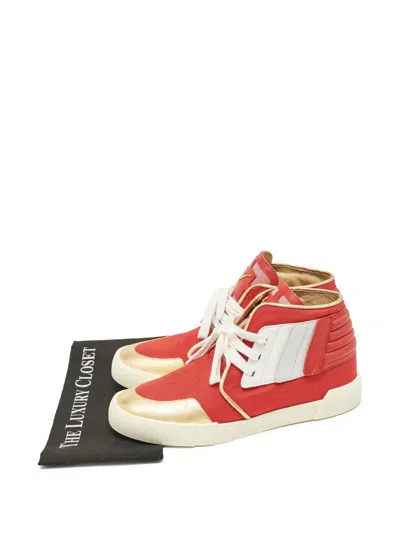 Pre-owned Giuseppe Zanotti Vintage  Logo-plaque Sneakers In Red