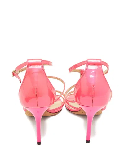 Pre-owned Jimmy Choo Thistle Patent-leather Sandals In Pink