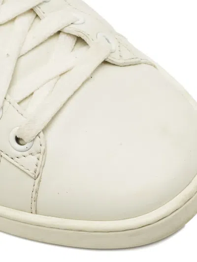 Pre-owned Gucci Bee-motif Sneakers In White