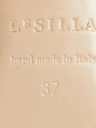 Pre-owned Le Silla Croc-embossed Crystal-embellished Mules In Yellow