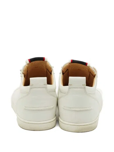 Pre-owned Christian Louboutin F.a.v. Fique A Vontade Slip-on Sneakers In White