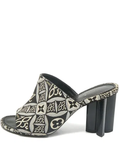 Pre-owned Louis Vuitton Silhouette Sandals In Black