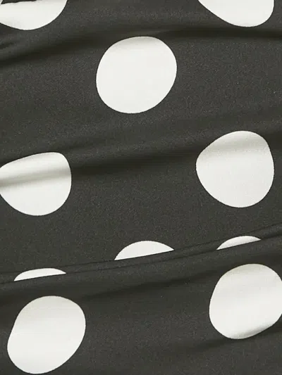 Pre-owned Dolce & Gabbana Polka-dot Halterneck Top In Black