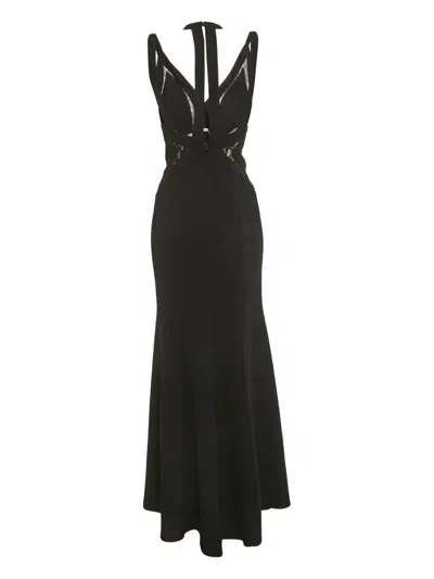 Pre-owned Bcbg Max Azria Lace Maxi Dress In Black