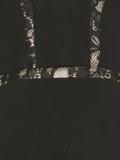 Pre-owned Bcbg Max Azria Lace Maxi Dress In Black