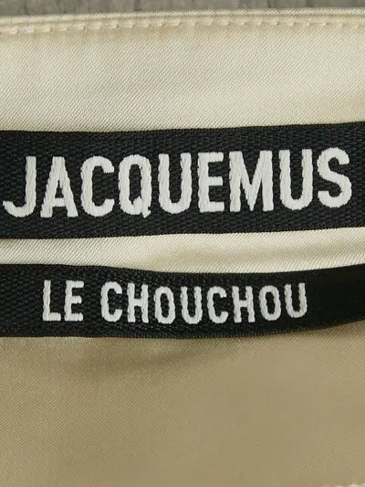 Pre-owned Jacquemus Asymmetrical Lace Mini Dress In Neutral