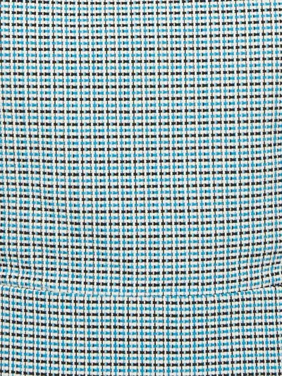 Pre-owned Maje Check Mini Dress In Blue