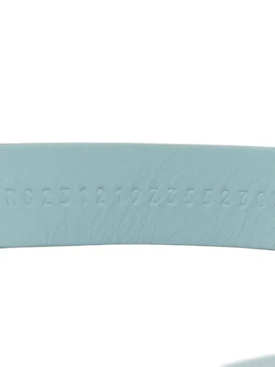 Pre-owned Hermes 35.5 Calf Leather Strap Sandals In Blue