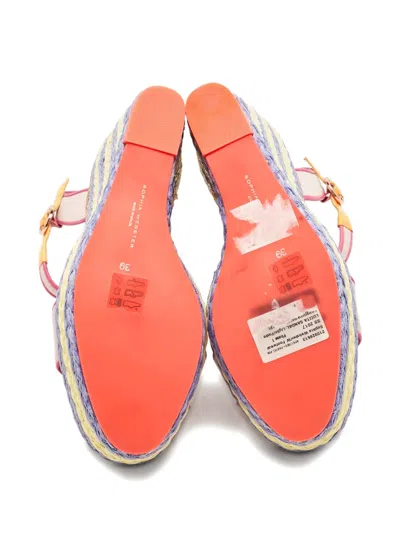 Pre-owned Sophia Webster Lucita Canvas Espadrille In Pink