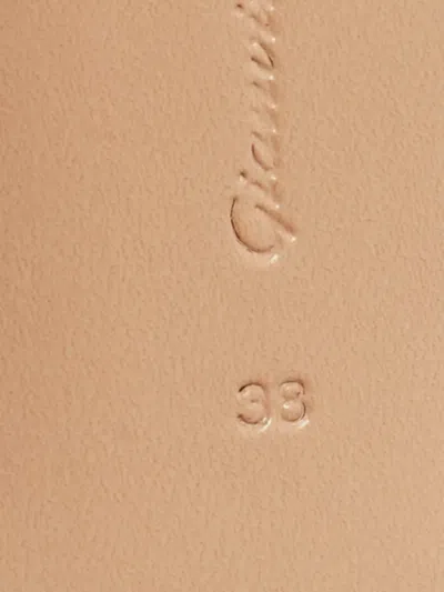 Pre-owned Gianvito Rossi Cannes Crystal-embellished Heeled Sandals In Pink