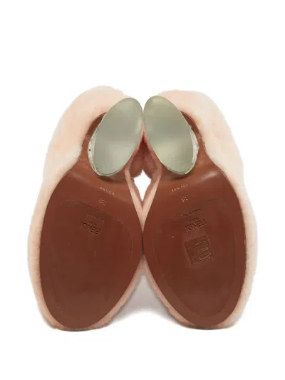 Pre-owned Fendi Sculpted-heel Boots In Pink