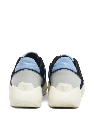 Pre-owned Versace Medusa Slip-on Sneakers In Blue