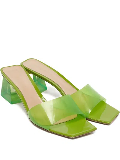 Pre-owned Gianvito Rossi Cosmic Square Sandals In White