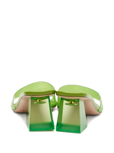 Pre-owned Gianvito Rossi Cosmic Square Sandals In White