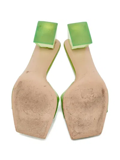 Pre-owned Gianvito Rossi Cosmic Square Sandals In White