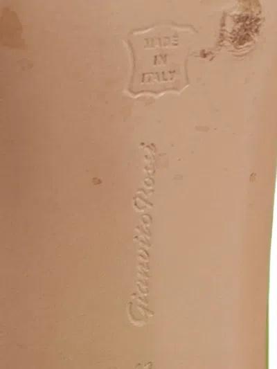 Pre-owned Gianvito Rossi Cosmic Square Sandals In White