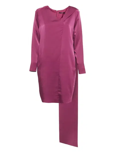 Pre-owned Hugo Boss Satin Dress In Pink